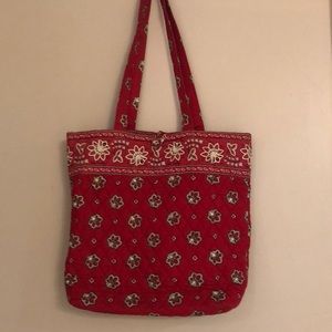 Vera Bradley Tote in Red Bandana